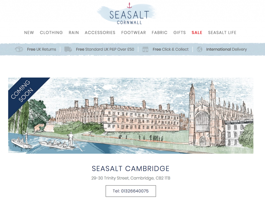 Seasalt Cambridge opening soon!!!